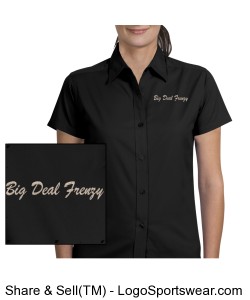 Ladies Short Sleeve Teflon Twill Shirt Design Zoom